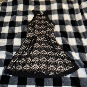 Black Lace Halter Dress